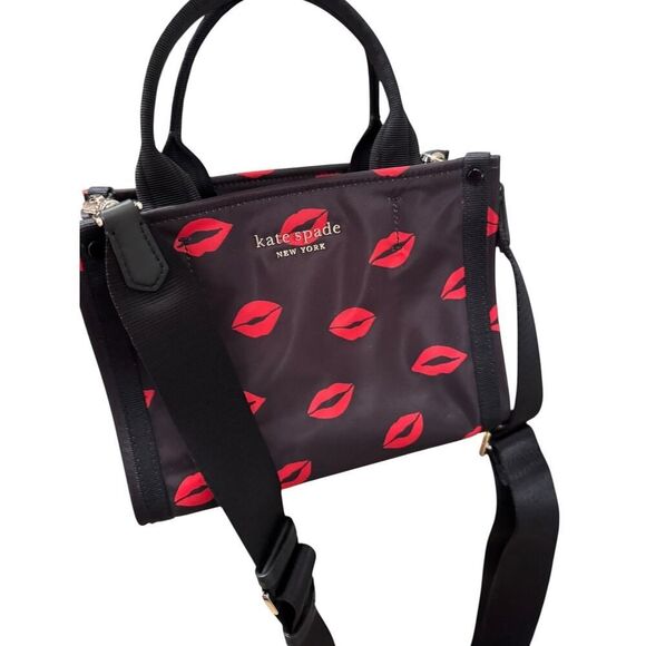 Kate Spade - New York The Little Better Sam Kisses Lips Mini Tote - New - Picture 3 of 5